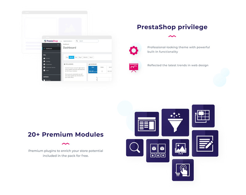 Eveprest-Ersatzteile 1.7 - Ein besserer Weg für das PrestaShop-Thema - Eigenschaften Bild 2