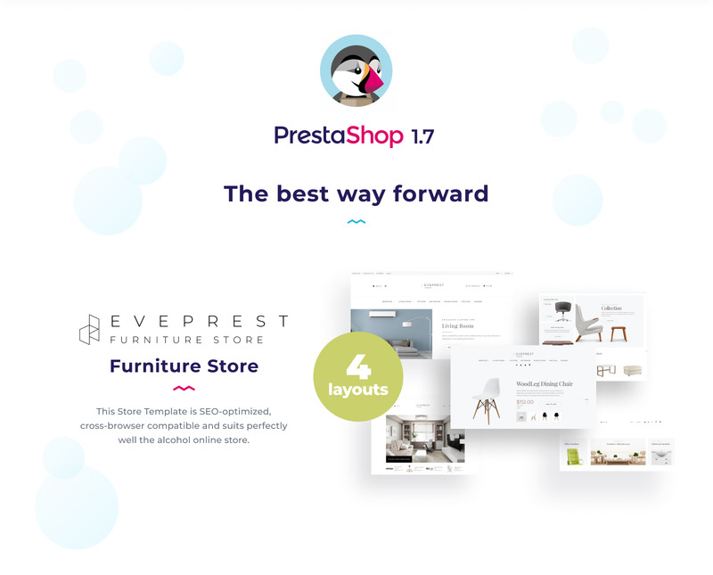 Eveprest Furniture 1.7 - Möbelgeschäft PrestaShop Theme - Eigenschaften Bild 2