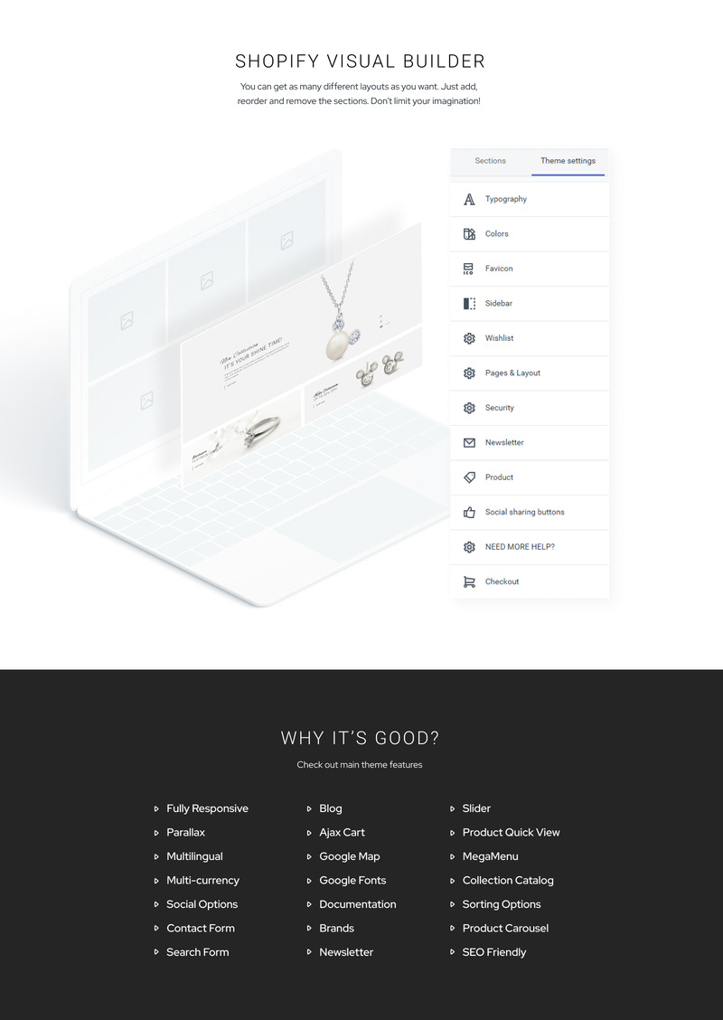 Diâmic - Tema de joias multipage Clean Shopify - Features Image 2