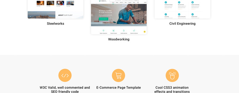 Dynamics - Industrielle mehrseitige HTML5-Website-Vorlage - Eigenschaften Bild 4