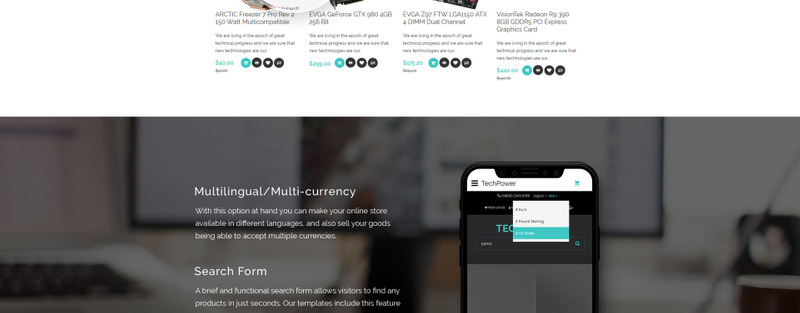 TechPower - OpenCart-mall för hårdvaruaffär - Features Image 4