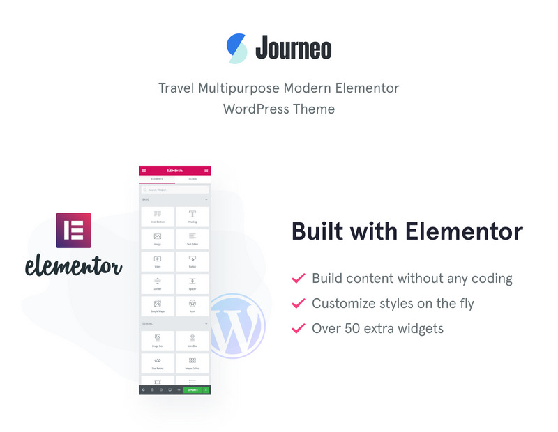 Journeo - Tema WordPress Elementor para agências de viagens - Features Image 1