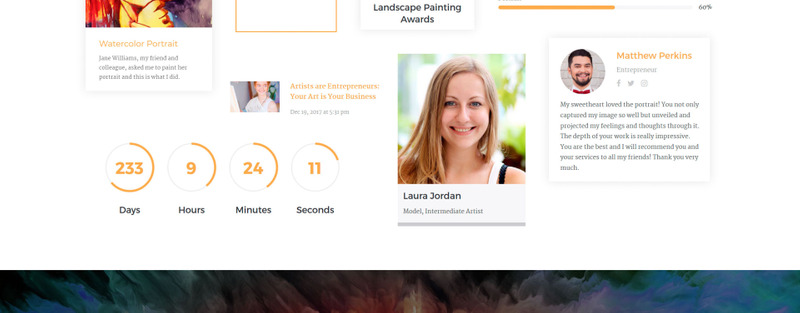 Morgan - Artist Portfolio Multipage HTML5 - Features Image 3