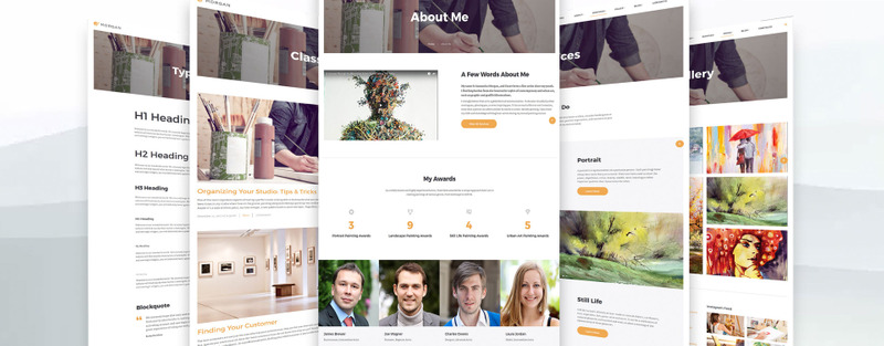 Morgan - Artist Portfolio Multipage HTML5 - Features Image 6