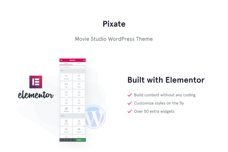 Pixate - WordPress-tema för filmstudio - Features Image 1