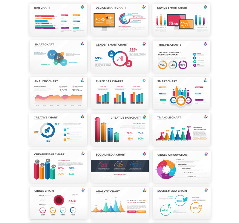 Смарт-діаграма - шаблон інфографіки PowerPoint - Features Image 1