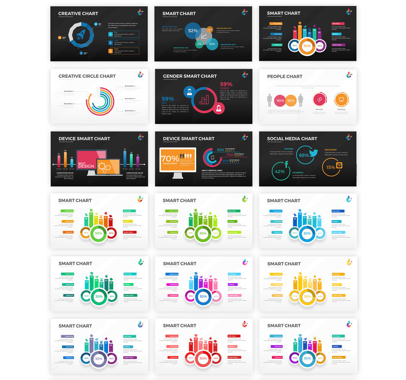 Смарт-діаграма - шаблон інфографіки PowerPoint - Features Image 2