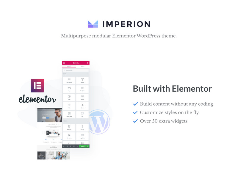 Imperion — многоцелевая корпоративная тема WordPress - Features Image 1